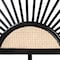 Baxton Studio Perenna Modern Bohemian Two-Tone Black and Natural Brown Rattan King Size Standalone Headboard 236-13389-ZORO - alternate 3